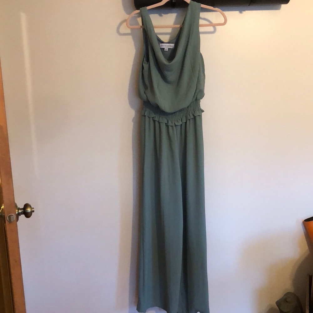 New condition jumpsuit sage green